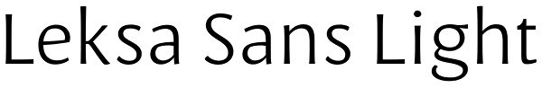 Leksa Sans Light Font