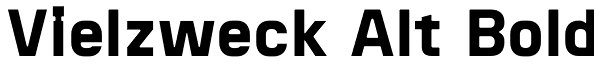 Vielzweck Alt Bold Font