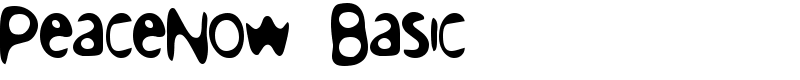 PeaceNow Basic Font