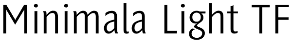 Minimala Light TF Font