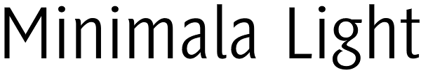 Minimala Light Font