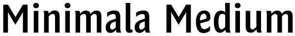 Minimala Medium Font