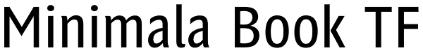 Minimala Book TF Font