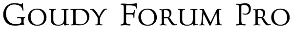 Goudy Forum Pro Font