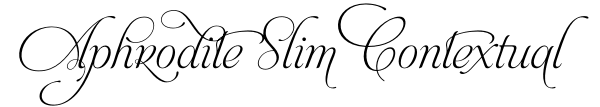 Aphrodite Slim Contextual Font