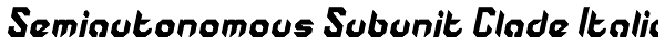 Semiautonomous Subunit Clade Italic Font