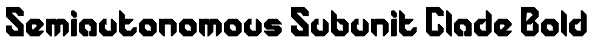 Semiautonomous Subunit Clade Bold Font