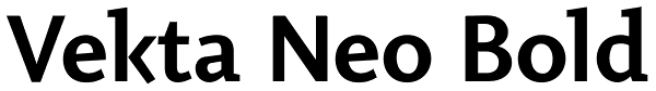 Vekta Neo Bold Font