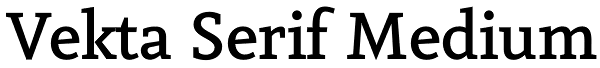 Vekta Serif Medium Font
