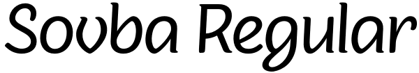 Sovba Regular Font