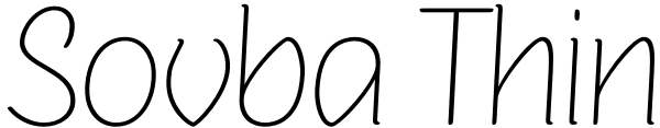 Sovba Thin Font