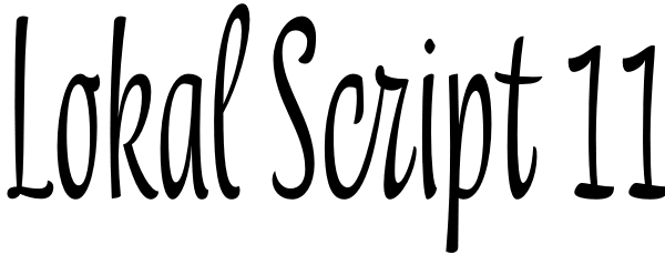 Lokal Script 11 Font