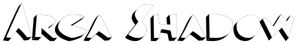 Arca Shadow Font