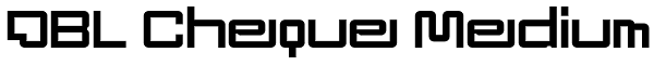 DBL Cheque Medium Font