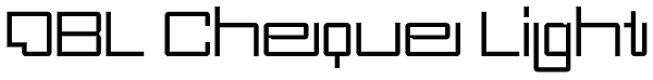 DBL Cheque Light Font