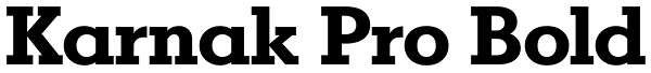 Karnak Pro Bold Font