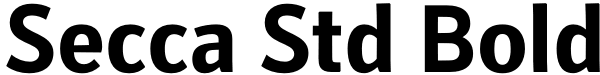 Secca Std Bold Font