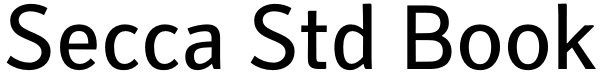 Secca Std Book Font