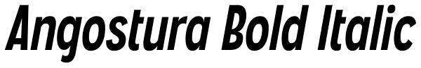 Angostura Bold Italic Font