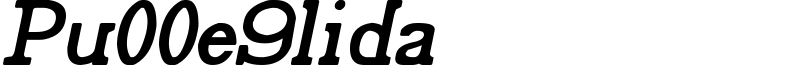 Pu00e9lida Font