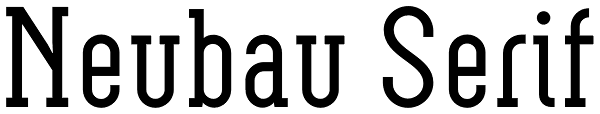 Neubau Serif Font