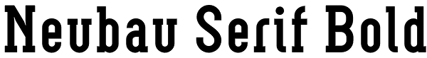 Neubau Serif Bold Font