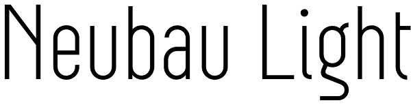 Neubau Light Font