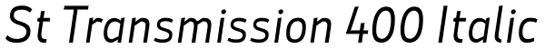 St Transmission 400 Italic Font