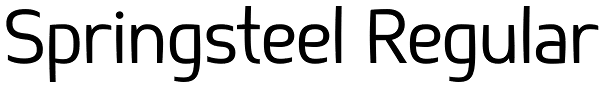 Springsteel Regular Font