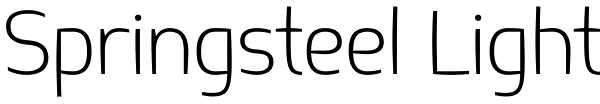 Springsteel Light Font