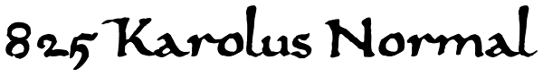 825 Karolus Normal Font