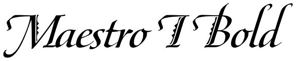 Maestro I Bold Font