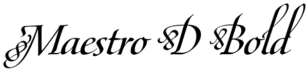 Maestro D Bold Font