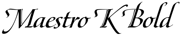 Maestro K Bold Font