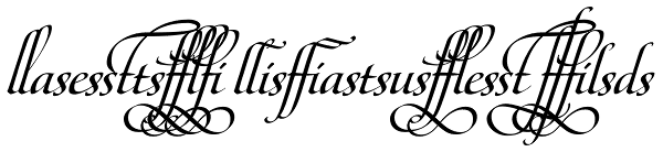 Maestro Ligatures Bold Font