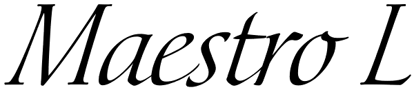 Maestro L Font