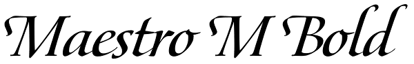 Maestro M Bold Font