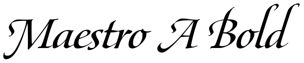 Maestro A Bold Font