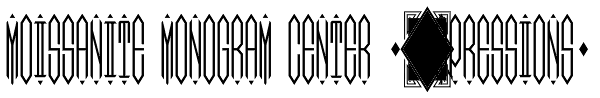 Moissanite Monogram Center (25000 Impressions) Font