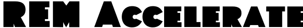 REM Accelerate Font