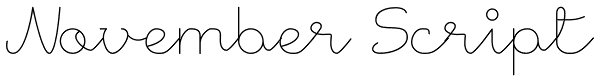 November Script Font