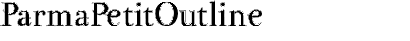 ParmaPetitOutline Font