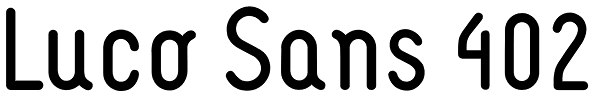 Luco Sans 402 Font