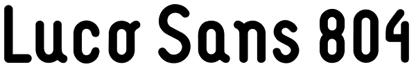 Luco Sans 804 Font