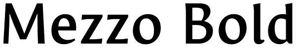 Mezzo Bold Font