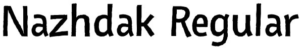 Nazhdak Regular Font