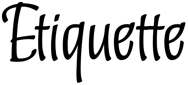 Etiquette Font