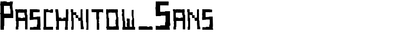 Paschnitow_Sans Font