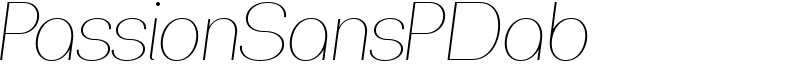 PassionSansPDab Font