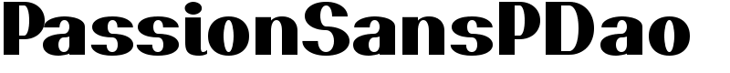 PassionSansPDao Font